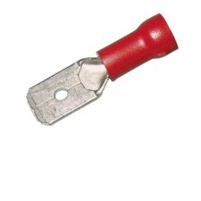 Male Quick Disconnect Vinyl Insulated .250" 22-18 AWG Red - 100PK
