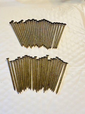 Wood Nails Qty 50 - Job Site Left-Overs - 2 3/8'' Shank Length, 1/4'' Head