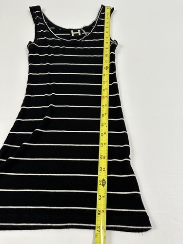 H by Bordeaux Women Tank Top Striped black white stretch size S - Picture 4 of 7