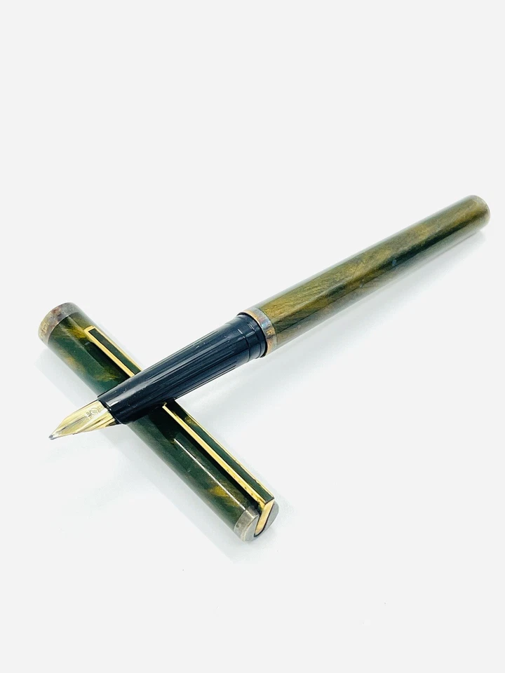 St Dupont Laque De Chine Vintage Füllfederhalter 18ct Goldfeder - Bild 4 von 4