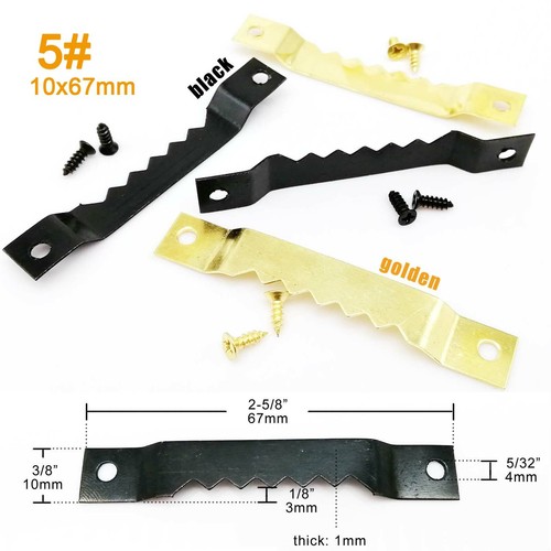 25/100pcs Saw Tooth Picture Photo Oil Painting Frame Wall Hook Hanger with Screw - Picture 6 of 17