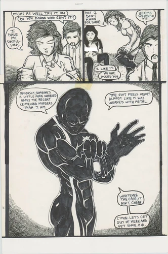 Tears Like Water #2 1999 Hand-inked original comic pg Brien Cardello SIGNED p28