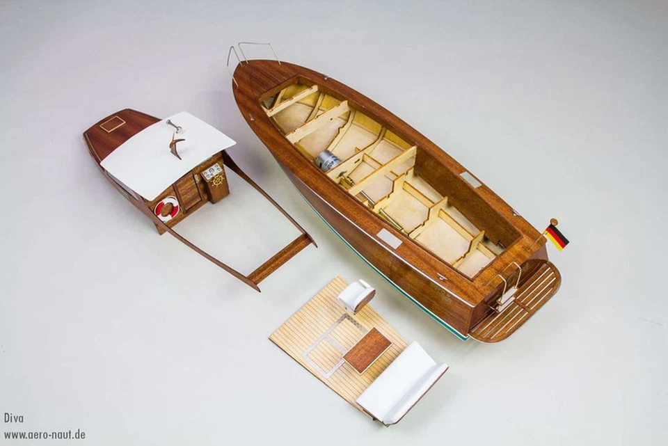 Diva Kajütboot Bausatz Aeronaut Aero-Naut Schiff RC NEU&OVP - Bild 3 von 3
