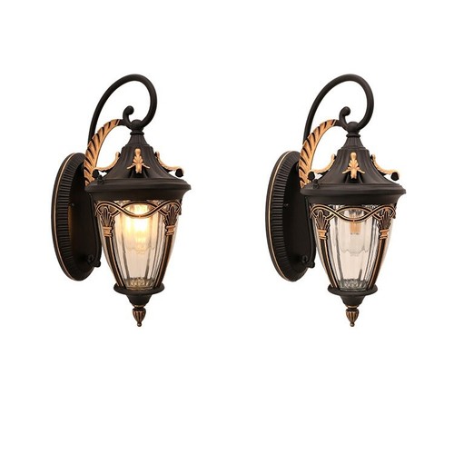 Outdoor Wall Lamp Garden Wall Light Yard Glass Wall Sconce Balcony Wall Lighting - Picture 3 of 9