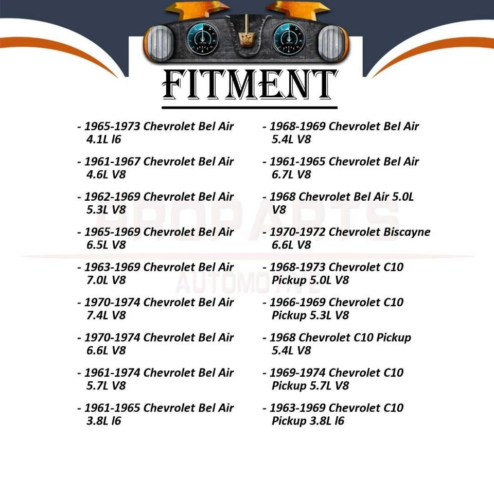 Bomba de dirección asistida 1 pieza para Chevrolet Chevy II 1962-1967 3,2 L Foto 2 de 4