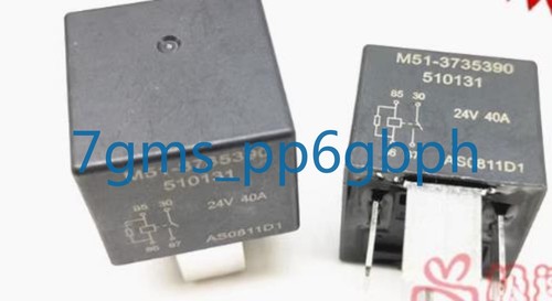 2 PCS NEW M51-3735390 4-pin 24VDC relay - Picture 2 of 4