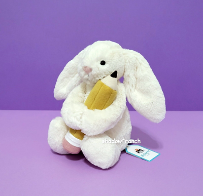  Bashful Bunny with Pencil ぬいぐるみ Bashful Bunny with Pencil - Official Jellycat