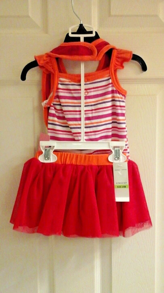 Rocawear Set Infantil Niñas 3/6 Meses, Tutú, Babero, Multicolor, 3 Piezas Nuevo con Etiquetas $42 Foto 2 de 4