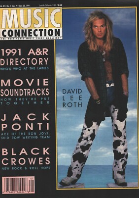 Music Connection Magazine - January 7, 1991 - David Lee Roth
