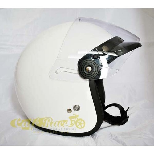 Visiera casco trasparente sistema flipup universale moto epoca scooter antivento - Imagen 2 de 3
