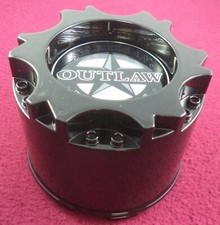 American Outlaw Wheels Gloss Black Custom Wheel Center Cap Bc-894 1 Used