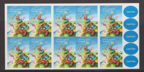 CHRISTMAS ISLAND MNH STAMP BOOKLET S/A  2008 CHRISTMAS S/A SG 642 C 10 & LABELS - Picture 1 of 1