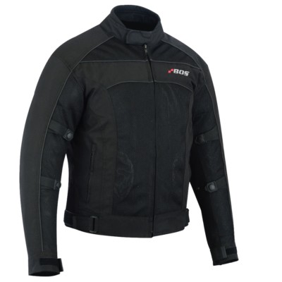Motorrad-Sommerjacke In Schwarz, Gr. XL – Mit CE-Protektoren, Winddicht & Atmungsaktiv, Ideal Für Touring & Enduro