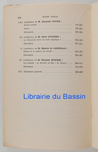 Blaise Pascal L'homme et l'oeuvre Cahiers de Royaumont 1962 - Bild 3 von 7