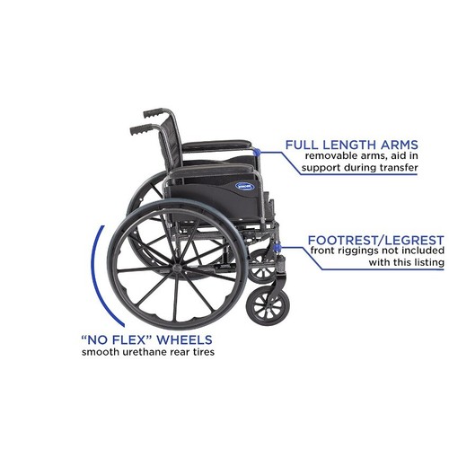 Invacare Series Tracer EX2 Standard Folding Wheelchair for Adults - Picture 2 of 5