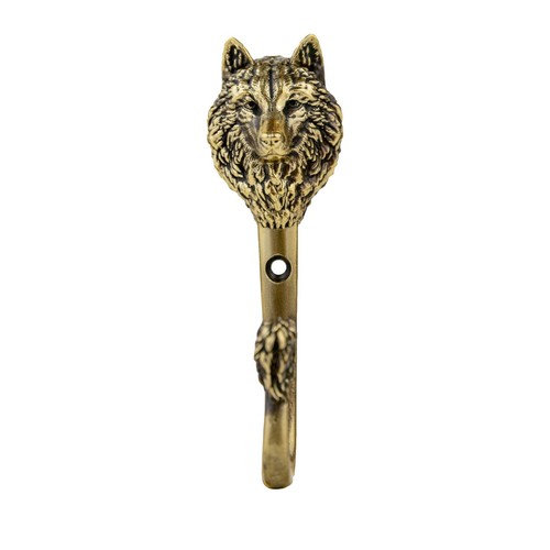 Decorative hooks, brass wolf head hook, clothes hook, gift - Picture 5 of 12