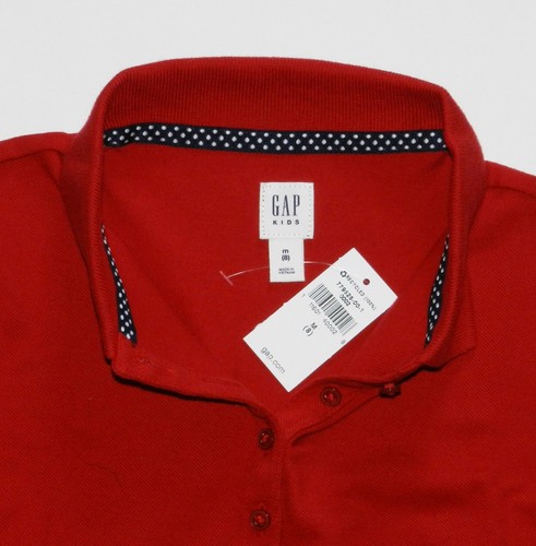 GAP Girls Red Short Sleeve School Uniform Polo Shirt Regular Size 8 Medium - Picture 4 of 4