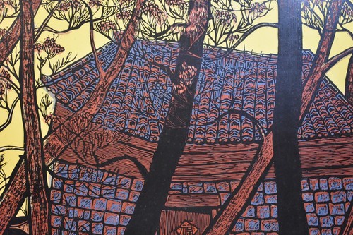 Listed Chinese Artist WU HAO, Large Signed Original Woodcut Print 1974 Rare - Picture 5 of 9