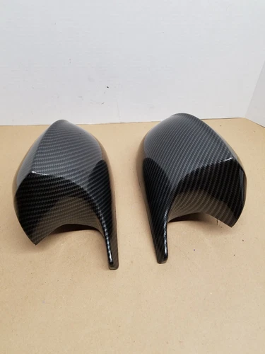 Pair For BMW E90 E92 E93 LCI 2008-2011 Carbon Fiber M3 Style Mirror Cover Caps