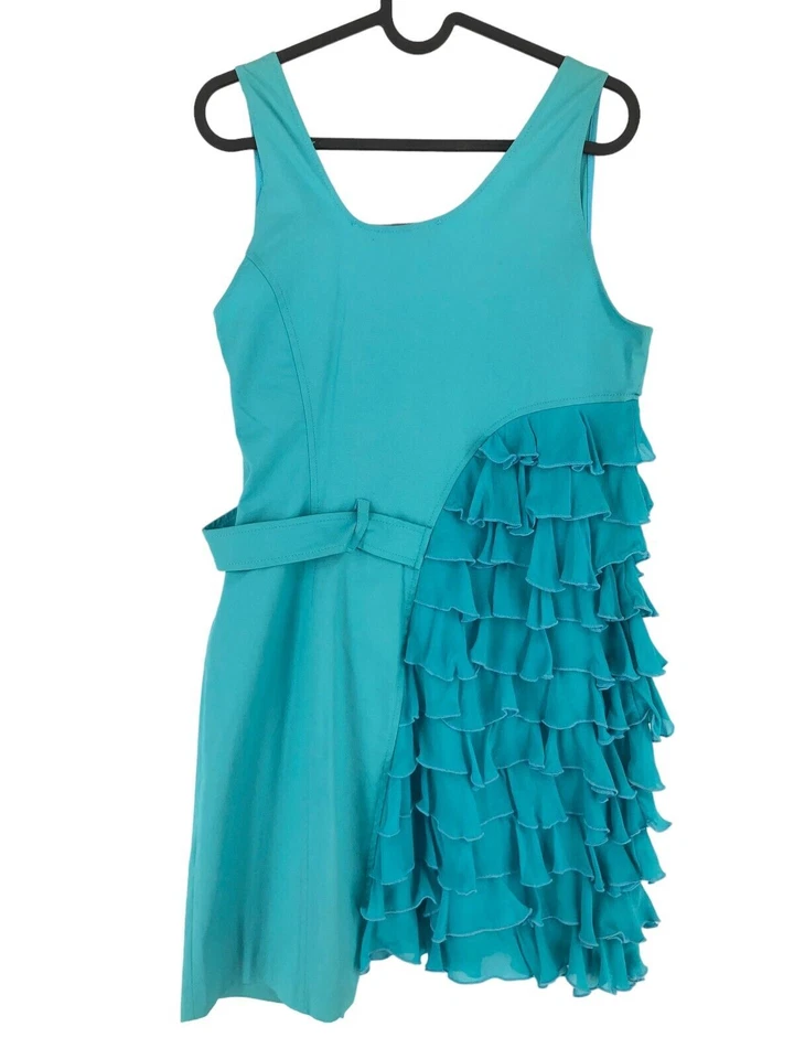 Vestido azul sin mangas para mujer Cristinaeffe talla 44 Foto 2 de 4