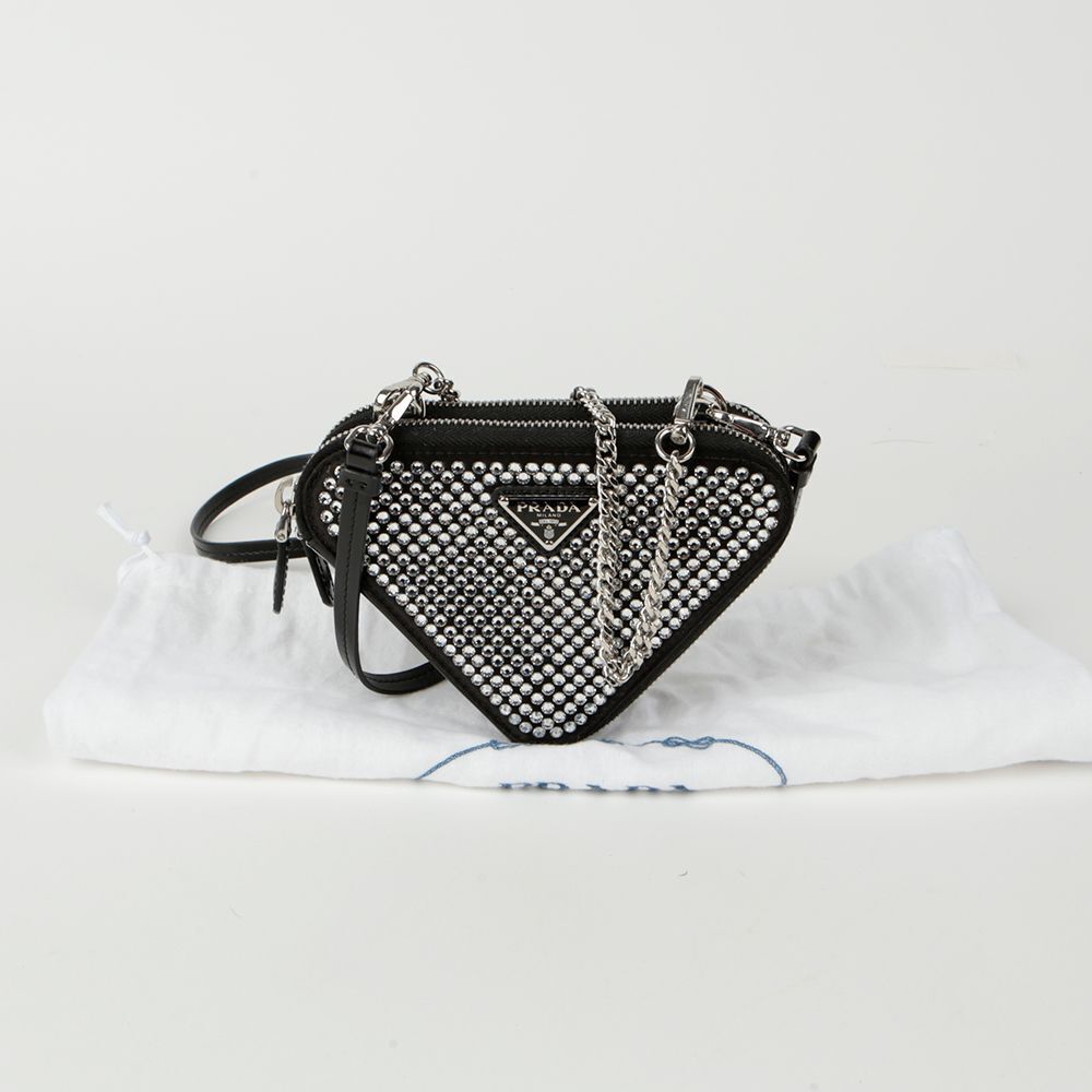 Prada Crystal Pouch Shoulder Bag 1NR015 | eBay Prada Crystal Pouch Shoulder Bag 1NR015 | eBay