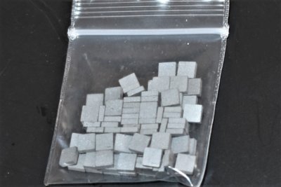 Pinewood Derby Tungsten cubes need to be tuned with small chips by TxChemist 1oz