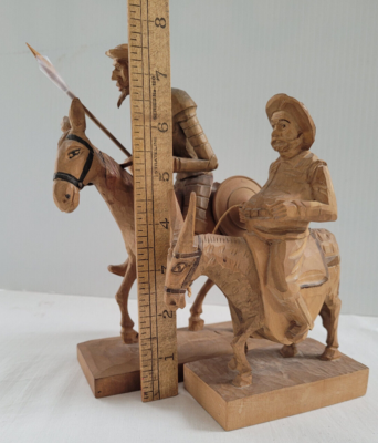 スペインOURO社VTG No.248-1A,1B 木彫りドンキホーテとサンチョパンサ