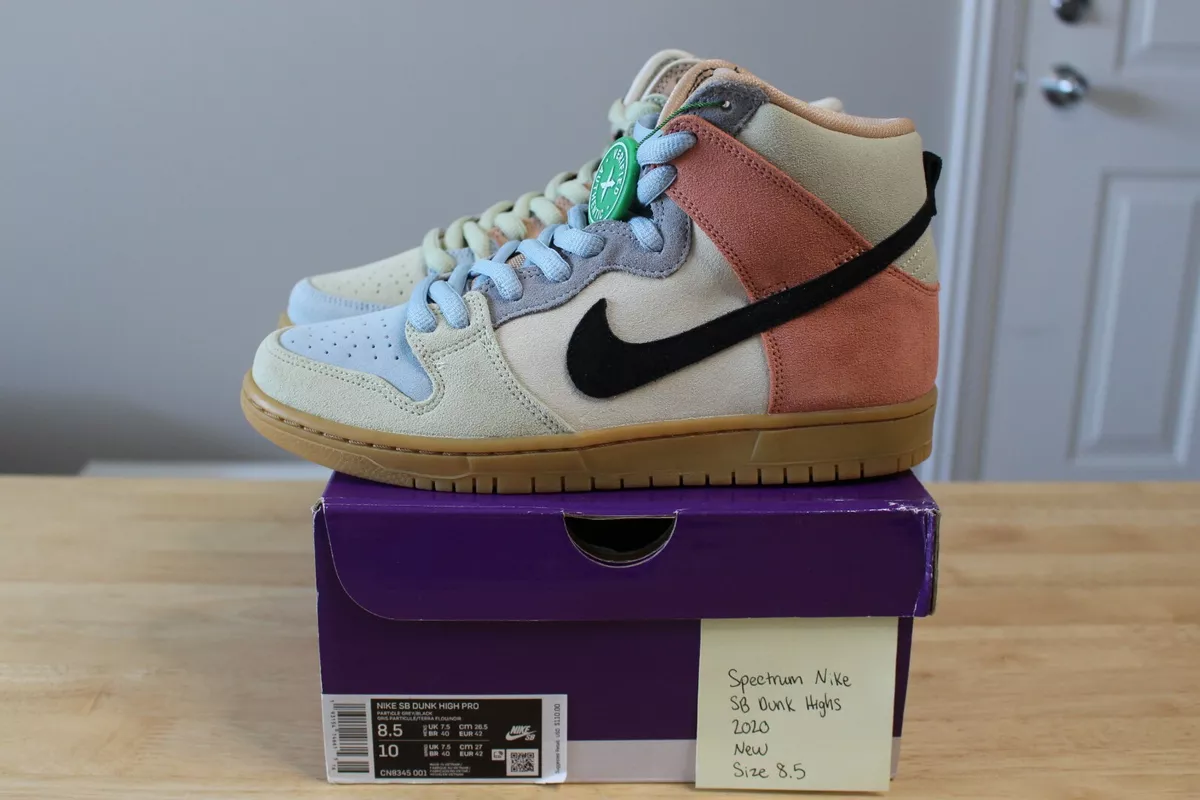 2020 Spectrum Nike SB Dunk High Pro CN8345-001 Size 8.5 DS New 