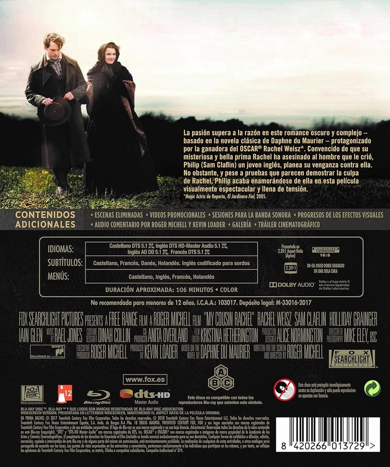 Mi prima Rachel (My Cousin Rachel) (Bluray Nuevo) - Imagen 2 de 2