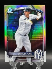 Spencer Jones 2025 Bowman Draft Chrome Prospect Refractor #BDC-9 Yankees