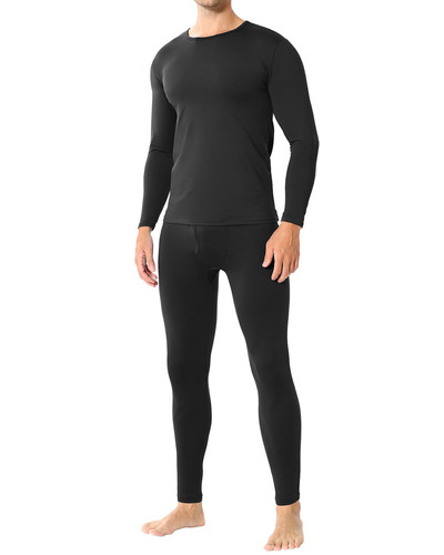 Thermal Underwear for Men Fleece Lined Long Johns Thermals Top and Bottom Set...