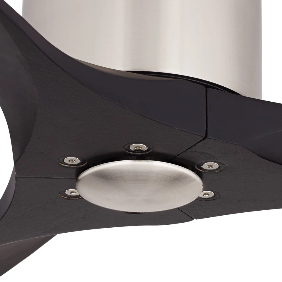 52" Casa Windspun Brushed Nickel DC Hugger Ceiling Fan with Remote - Image 3 of 4