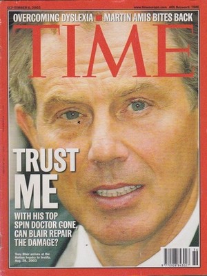 TIME-sept 8,2003-TONY BLAIR-TRUST ME.