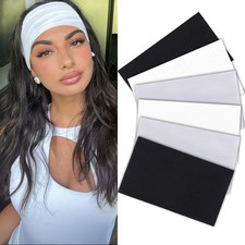 TuTive Thick Elastic Cotton 1 Count Pack of 6 , Black,Light Gray,White