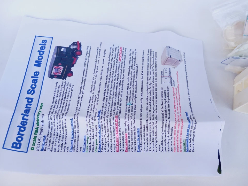 1/50 1/48 o scale Borderland Scale models 1938 Chevrolet REA truck kit - Image 4 of 4