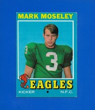 1971 Topps Football #257 Mark Moseley ROOKIE card Philadelphia Eagles EX. rookie card picture