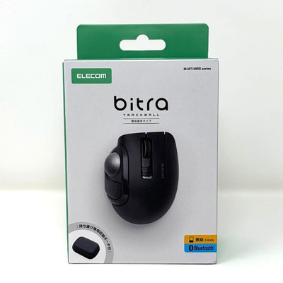 ELECOM bitra Trackball Mouse M-MT1MRSABK USB Wireless/Bluetooth 5 Buttons Japan