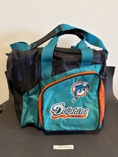 Bolso de boliche vintage de los años 80/90 de los Miami Dolphins fútbol americano de la NFL raro coleccionable