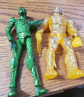 Spider-Man Movie 2002 Green Goblin Super Poseable Action Figure 6 &Molten Man