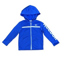 Reebok Toddler Boys Cozy Fleece Zip Up Hoodie Sweatshirt Blue Size 4 NWT