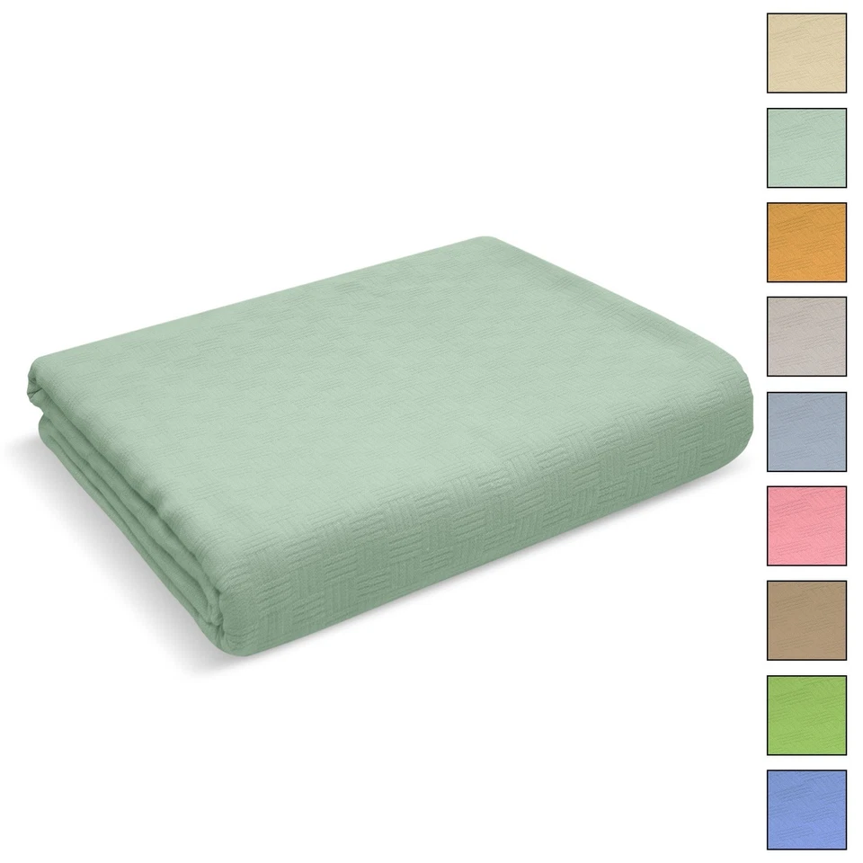 Nada Home Happy Copriletto 100% Baumwolle Piqué Leicht Sommer Tinta unita 7129 - Bild 1 von 1