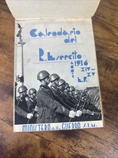 PRE-WWII ITALIAN MILITARY HISTORY 1936 WAR CALENDAR: CALENDARIO DEL R.ESERCITO