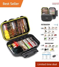 Fly Fishing Flies Assortment Kit Dry Wet Nymphs Tenkara Streamer Woolly Bugger