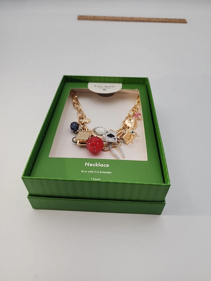 Kate Spade Target X New York Mixed Novelty Chunky Charm Necklace - Image 2 of 4