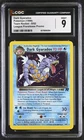 Pokémon GRADED 1999 Dark Gyarados 8/82 Team Rocket UNLR 9 CGC ENGLISH