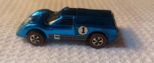 1967 HOT WHEELS REDLINE SPECTRAFLAME BLUE FORD J-CAR GT40 MARK IV RACING STICKRS