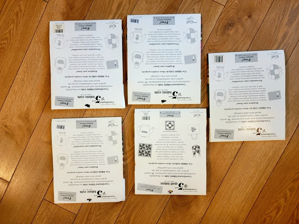 VTG Fabri Crafts Quilt Fabric Lot of 5~Patriotic, Apple, Giraffe, Gardening - Image 3 of 4