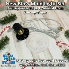 Factory Made Blow Mold Light Socket Cord Back Plate Combo for General Foam GFP