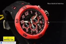 Invicta Men's Venom HYDRA 52mm BLACK/RED Chronograph Quartz Watch