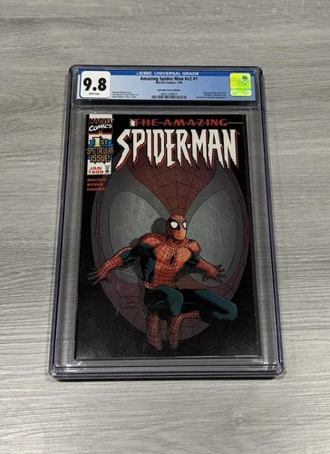 AMAZING SPIDER-MAN #V2 #1 CGC 9.8 WHITE PAGES   DYNAMIC FORCES MARVEL 1999